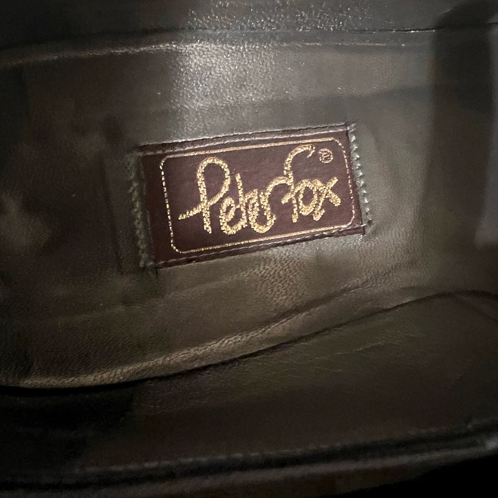 Peter Fox Black Suede Mary Jane Heels Size 8 - Picture 2 of 13